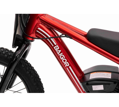 Дитячий акумуляторний мотоцикл BAIGOR 23 PRO Червоний