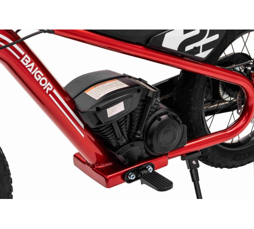 Дитячий акумуляторний мотоцикл BAIGOR 23 PRO Червоний