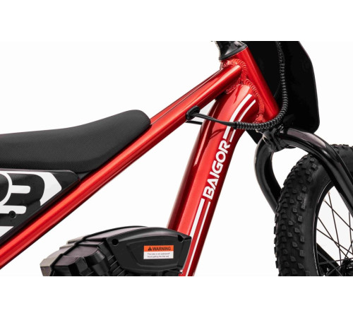 Дитячий акумуляторний мотоцикл BAIGOR 23 PRO Червоний