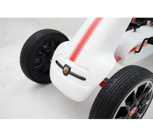 Дитячий педальний картинг ABARTH Білий Дитячий педальний картинг ABARTH Білий