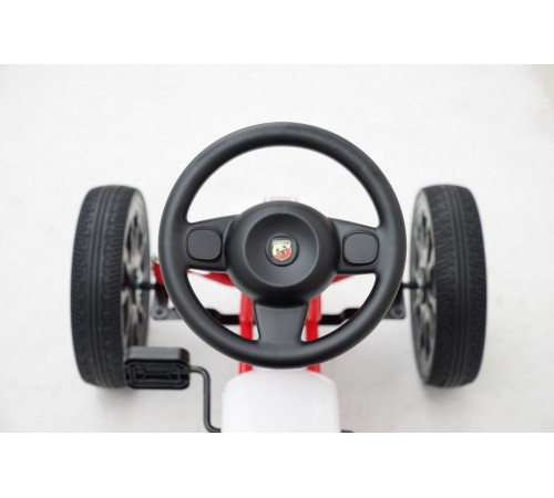 Дитячий педальний картинг ABARTH Білий Дитячий педальний картинг ABARTH Білий
