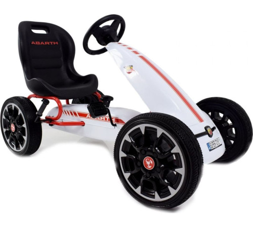 Дитячий педальний картинг ABARTH Білий Дитячий педальний картинг ABARTH Білий