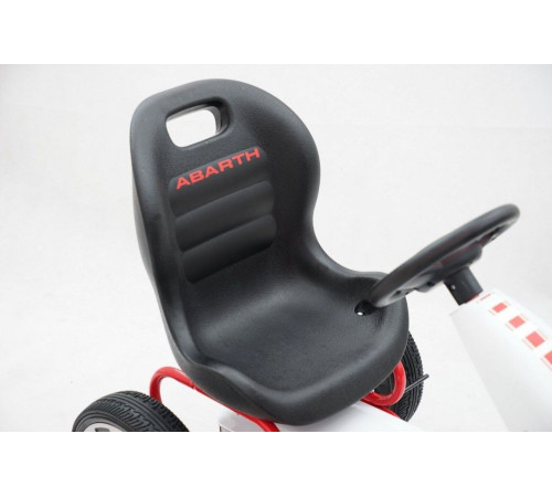 Дитячий педальний картинг ABARTH Білий Дитячий педальний картинг ABARTH Білий