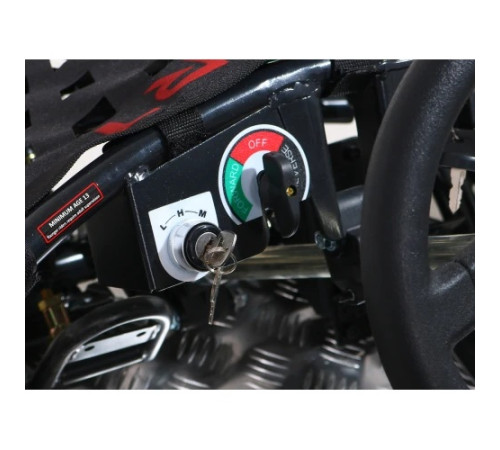 Дитячий акумуляторний картинг Fast Dragon Red 30 км/год