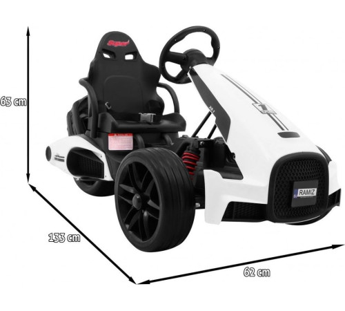 Дитячий акумуляторний картинг Bolid XR-1 Білий