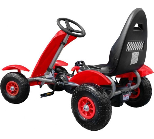 Дитячий педальний картинг Racing XL 3+ Червоний