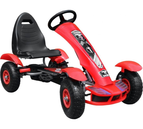 Дитячий педальний картинг Racing XL 3+ Червоний