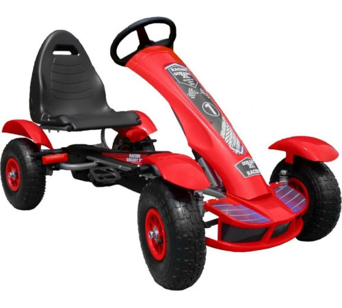 Дитячий педальний картинг Racing XL 3+ Червоний