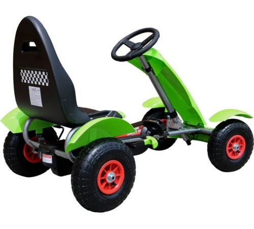 Дитячий педальний картинг Racing XL 3+ Зелений Дитячий педальний картинг Racing XL 3+ Зелений