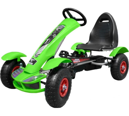Дитячий педальний картинг Racing XL 3+ Зелений Дитячий педальний картинг Racing XL 3+ Зелений