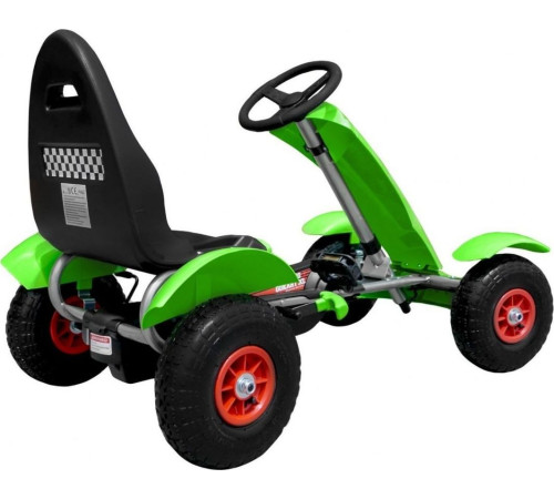 Дитячий педальний картинг Racing XL 3+ Зелений Дитячий педальний картинг Racing XL 3+ Зелений