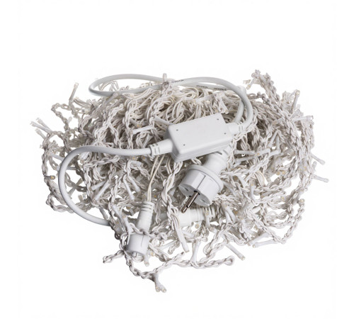 Гірлянда вулична Бахрома 405 LED, 25 м, від мережі, білий кабель, жовтий