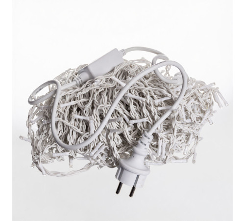 Гірлянда вулична Бахрома 405 LED, 25 м, від мережі, білий кабель, синій