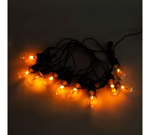 Ретро-гірлянда вулична 10 LED, 5 м, від мережі, імітація вогню