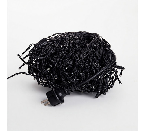 Гірлянда вулична Бахрома 405 LED 25 м, від мережі, чорний кабель, мультиколор