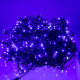 Гірлянда вулична Бахрома 840 LED, 50 м, від мережі, чорний кабель, синій