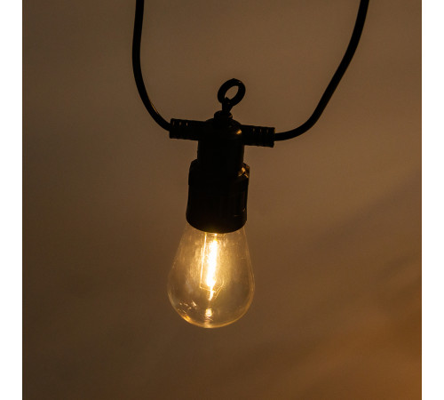 Ретро-гірлянда вулична 10 LED, 5 м, теплий білий