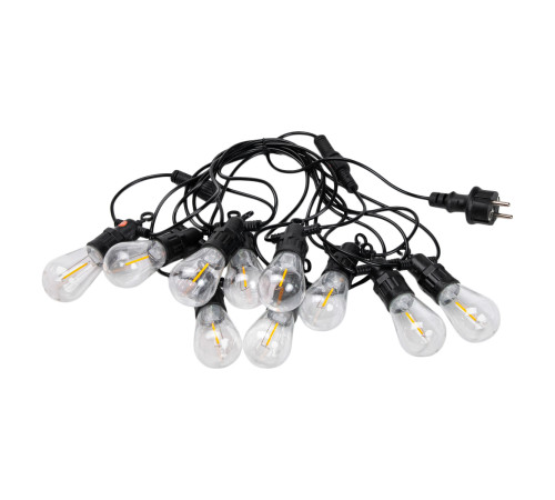 Ретро-гірлянда вулична 10 LED, 5 м, теплий білий