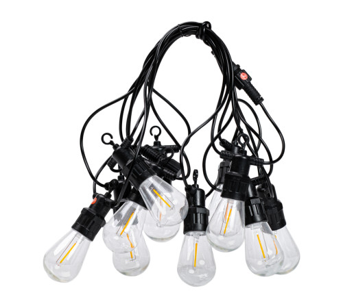 Ретро-гірлянда вулична 10 LED, 5 м, теплий білий