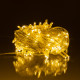 Гірлянда-нитка 120 LED, 10 м, від мережі, прозорий кабель, жовтий