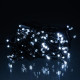 Гірлянда-нитка 120 LED, 10 м, від мережі, чорний кабель, білий