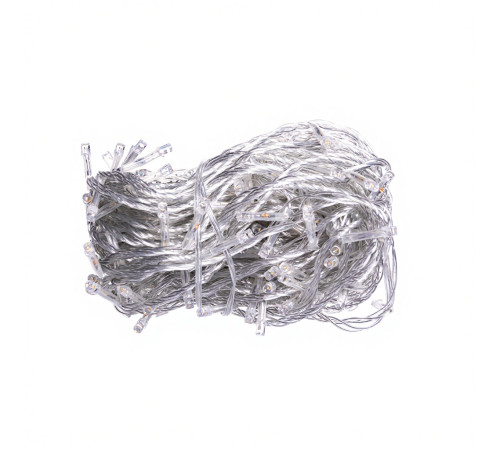 Гірлянда-нитка 180 LED, 18 м, від мережі, прозорий кабель, жовтий