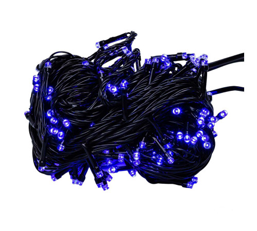 Гірлянда Нитка 500 LED, 22 м, чорний кабель, синій Гірлянда Нитка 500 LED, 22 м, чорний кабель, синій
