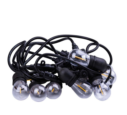 Ретро-гірлянда вулична 10 LED F27, 5 м, тепле світло Ретро-гірлянда вулична 10 LED F27, 5 м, тепле світло
