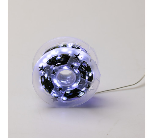 Гірлянда Роса нитка 500 LED, 50 м, з пультом, від мережі, зелена оболонка, білий Гірлянда Роса нитка 500 LED, 50 м, з пультом, від мережі, зелена оболонка, білий