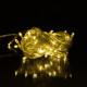 Гірлянда-нитка 50 LED, 6 м, від мережі, прозорий кабель, жовтий