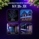 Гірлянда-нитка вулична Різдвяна фея 300 LED, 30 м, від мережі, чорний кабель, мультиколор