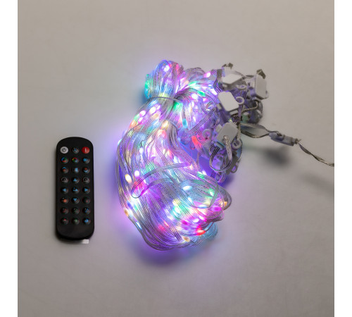 Смарт-гірлянда Штора 400 LED, 3*3 м, з керуванням зі смартфона, мультиколор Смарт-гірлянда Штора 400 LED, 3*3 м, з керуванням зі смартфона, мультиколор