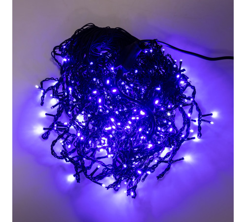 Гірлянда вулична Бахрома 280 LED, 20 м, чорний кабель, синій Гірлянда вулична Бахрома 280 LED, 20 м, чорний кабель, синій