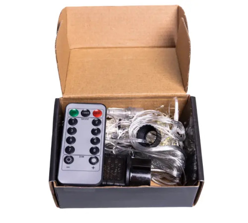 Гірлянда-штора Хвойна лапа 400 LED, 3х2 м, від мережі, жовтий