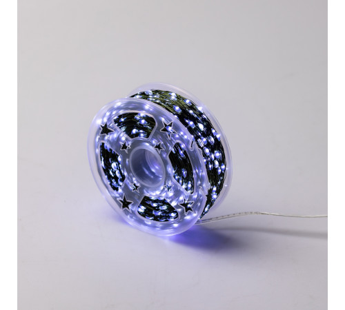 Гірлянда Роса нитка 1000 LED, 100 м, з пультом, від мережі, зелена оболонка, білий Гірлянда Роса нитка 1000 LED, 100 м, з пультом, від мережі, зелена оболонка, білий