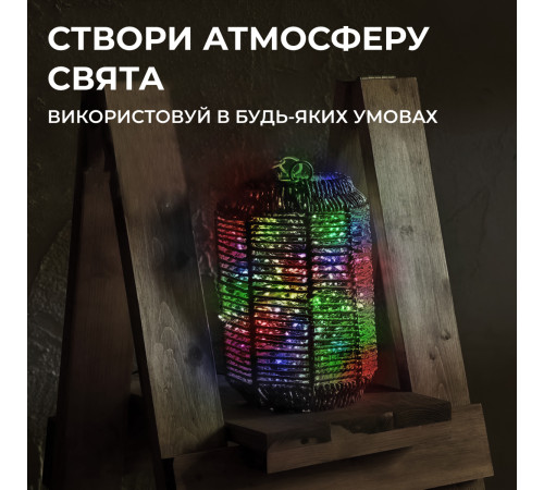 Гірлянда Кінський хвіст 200 LED, 10 ниток, 2 м, мультиколор Гірлянда Кінський хвіст 200 LED, 10 ниток, 2 м, мультиколор