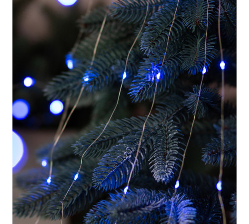 Гірлянда Кінський хвіст 200 LED, 10 ниток, 2 м, синій Гірлянда Кінський хвіст 200 LED, 10 ниток, 2 м, синій