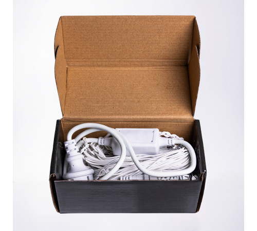 Гірлянда вулична Бахрома 135 LED, 6 м, від мережі, білий кабель, білий