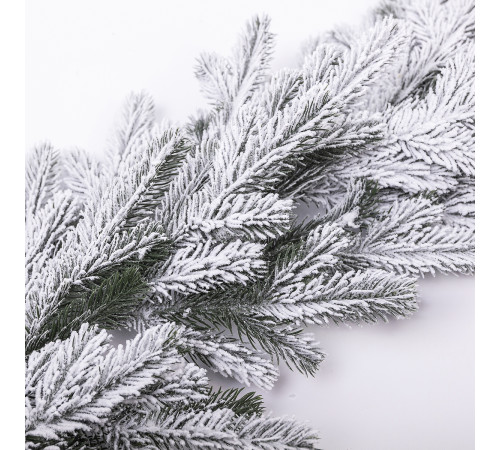 Гірлянда хвойна, штучна, лита 1 метр, засніжена