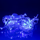 Гірлянда вулична Бахрома 135 LED, 6 м, від мережі, білий кабель, синій