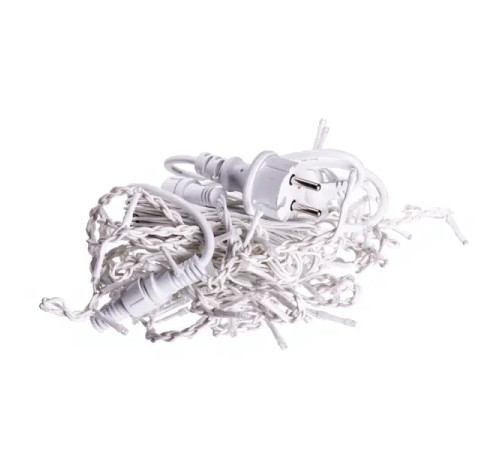 Гірлянда вулична Бахрома 105 LED, 6 м, від мережі, білий кабель, мультиколор