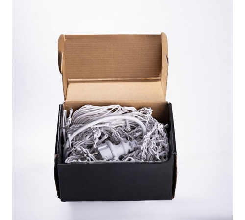 Гірлянда вулична Бахрома 200 LED, 12 м, від мережі, білий кабель, синій