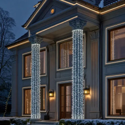 Гірлянда-нитка вулична 500 LED, 50 м, від мережі, білий кабель, білий