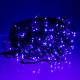 Гірлянда вулична Бахрома 335 LED, 20 м, від мережі, чорний кабель, синій