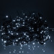 Гірлянда вулична Бахрома 335 LED, 20 м, від мережі, чорний кабель, білий