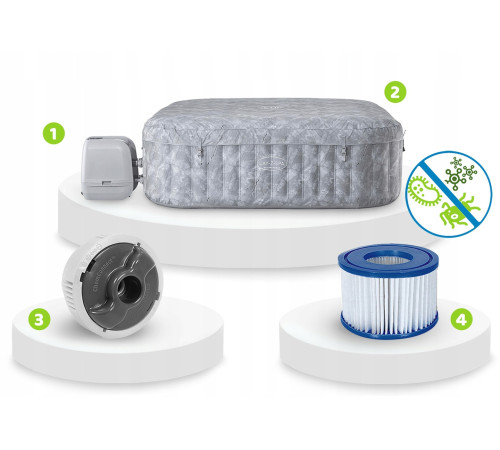 Джакузі-SPA надувне Bestway 6001Q Lay‑Z San Francisco Pro 7‑місне