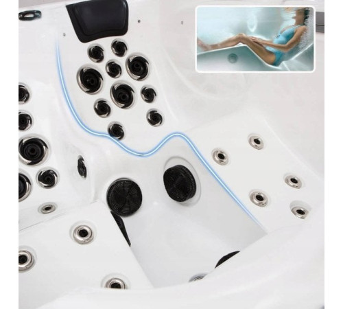 Джакузі садове Home Deluxe IND-230 215 см х 83 см (IND-230) 3-місне Джакузі садове Home Deluxe IND-230 215 см х 83 см (IND-230) 3-місне