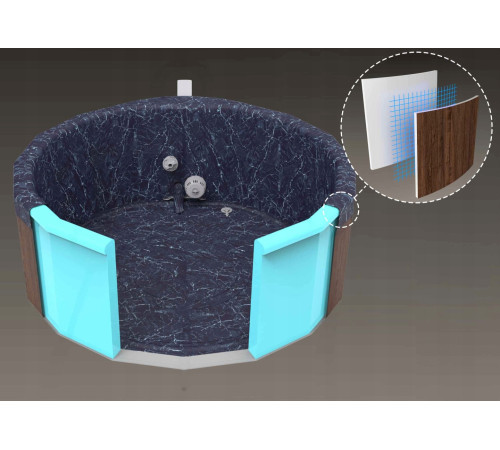 Джакузі‑SPA надувне Bestway Lay‑Z Toronto 6001W 190 х 190 х 70 см