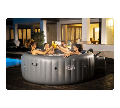 Джакузі-SPA надувне BESTWAY LAY-Z-SPA Santorini HydroJet 7-місне Джакузі-SPA надувне BESTWAY LAY-Z-SPA Santorini HydroJet 7-місне