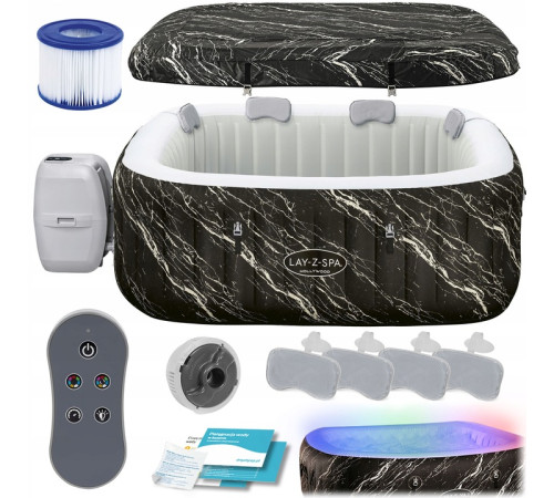 Джакузі-SPA надувне Bestway 6001F SPA Lay‑Z Hollywood 6‑місне